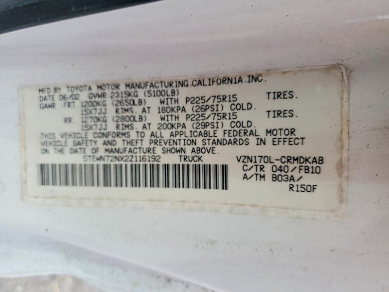 2002 Toyota Tacoma V6