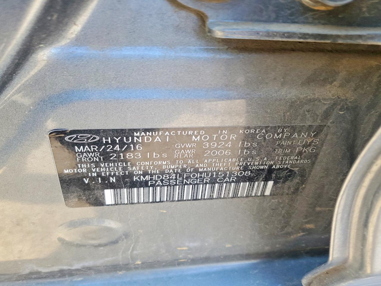 2017 Hyundai Elantra se