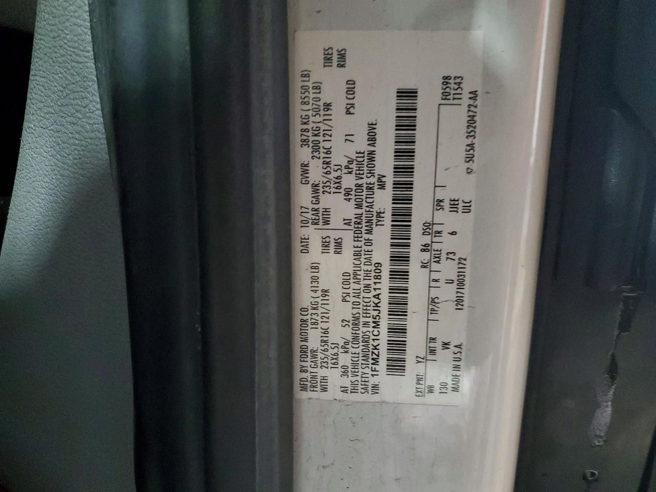 2018 Ford Transit 150 Utility / Service Van