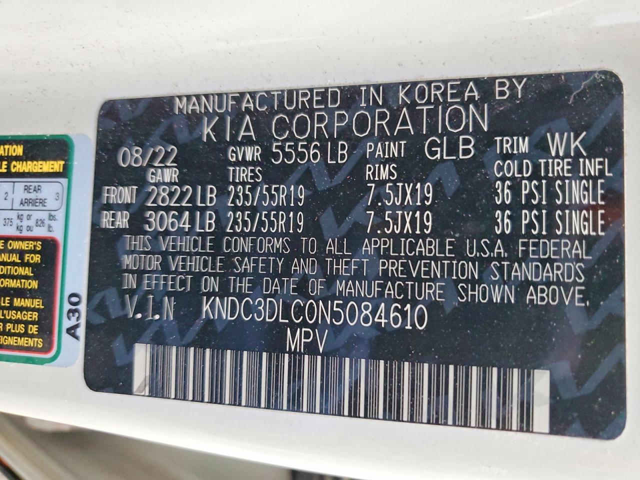 2022 KIA EV6 Light