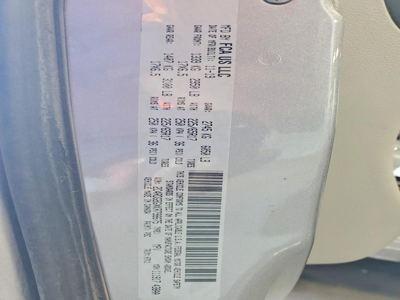 2019 Dodge Grand Caravan se