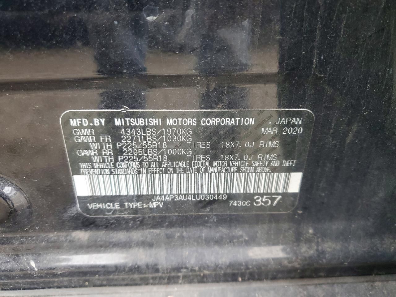 2020 Mitsubishi Outlander Sport es