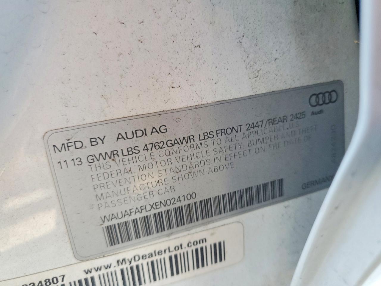 2014 Audi A4 Premium