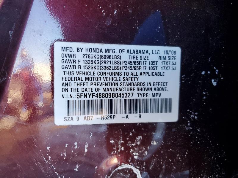 2009 Honda Pilot Touring