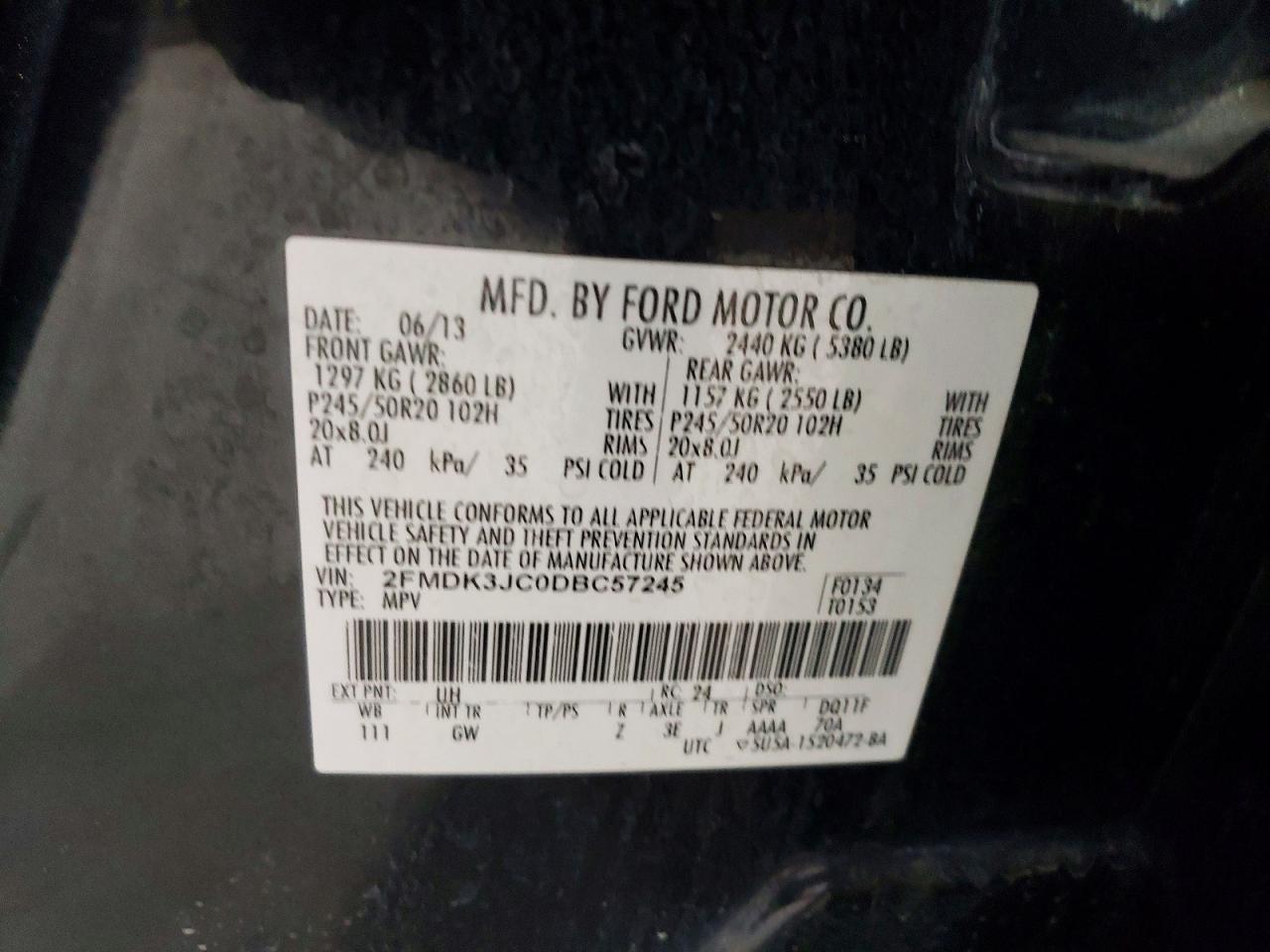 2013 Ford Edge sel