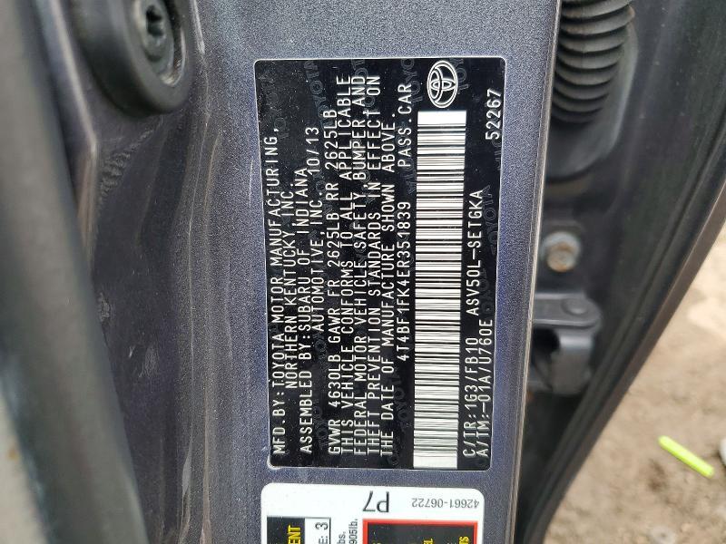 2014 Toyota Camry l