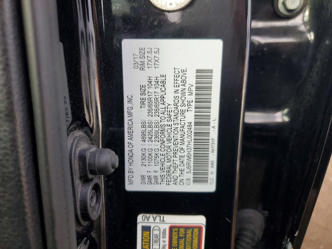 2017 Honda Cr-v lx