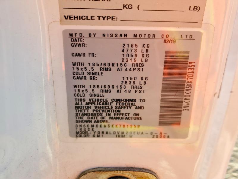 2019 Nissan Nv200 2.5s