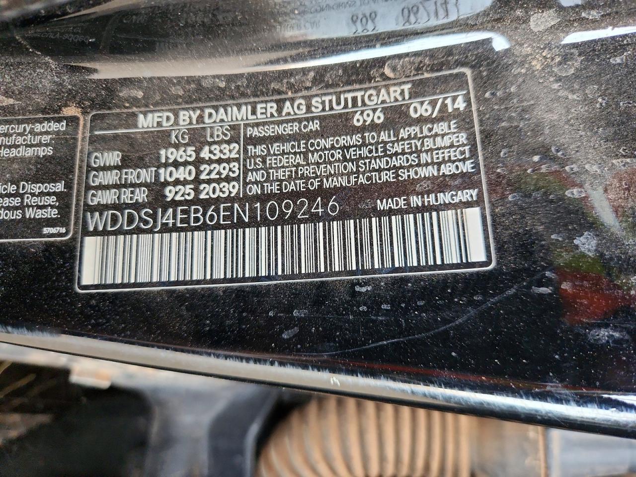 2014 Mercedes-Benz Cla 250
