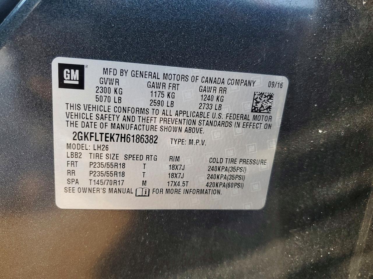 2017 GMC Terrain sle