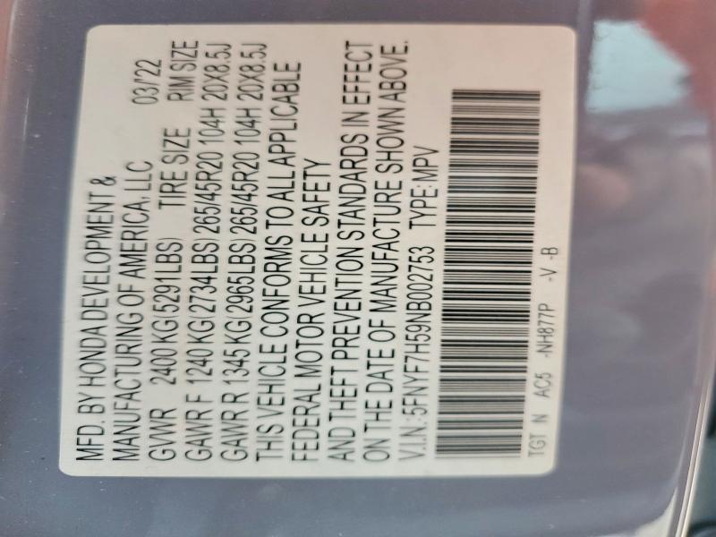 2022 Honda Passport exl