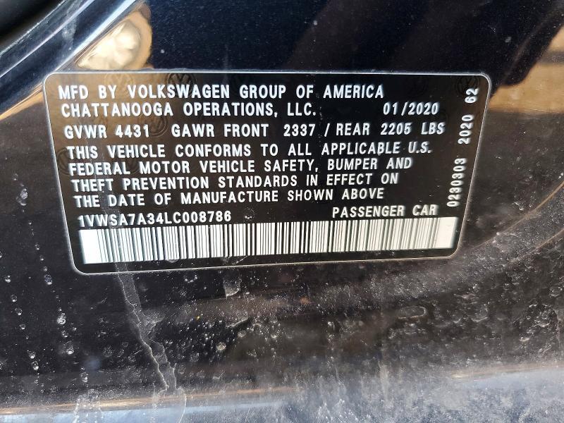 2020 Volkswagen Passat se