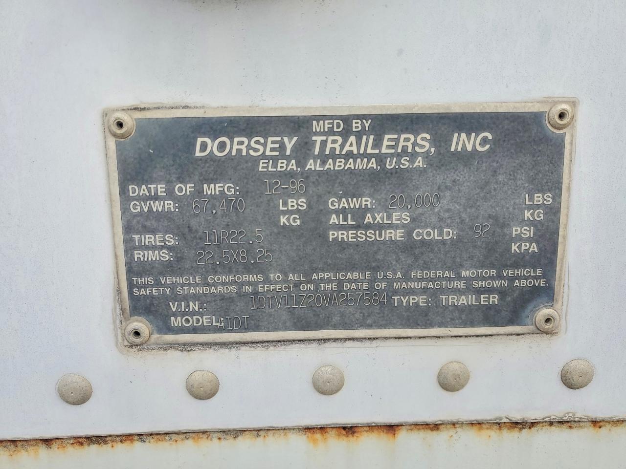 1997 Doresey 53' Trailer