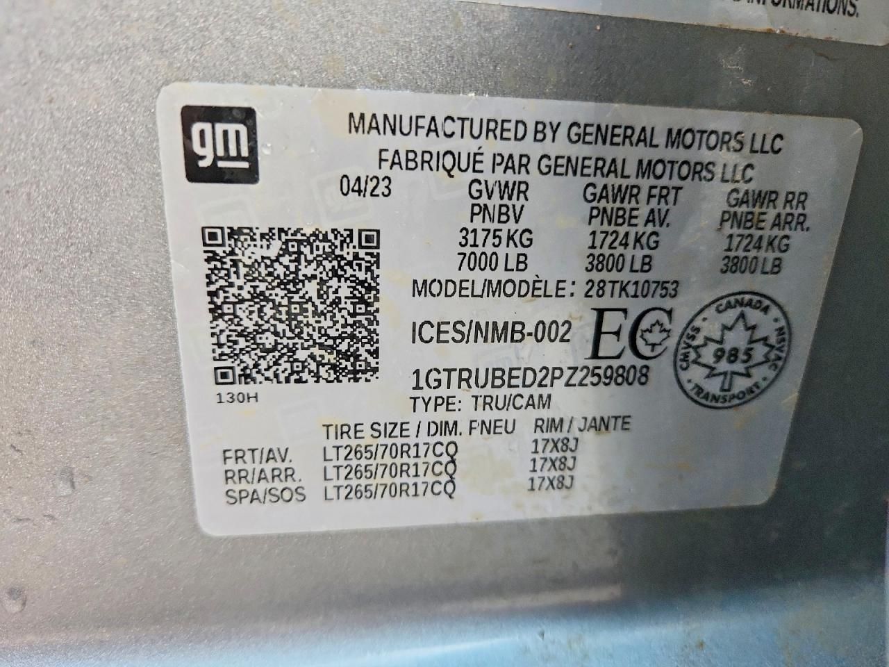 2023 GMC Sierra K1500 sle