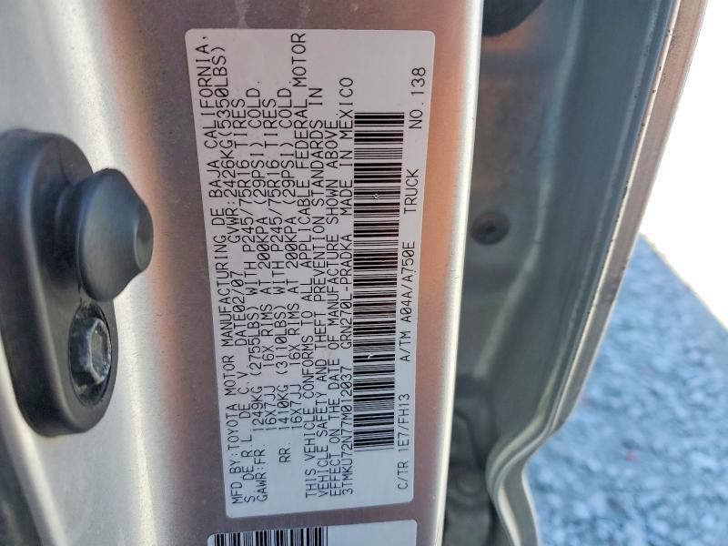 2007 Toyota Tacoma Double Cab Prerunner Long BED
