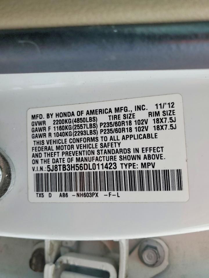 2013 Acura Rdx Technology