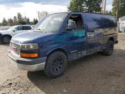 Salvage cars for sale from Copart Graham, WA: 2003 GMC Savana G2500