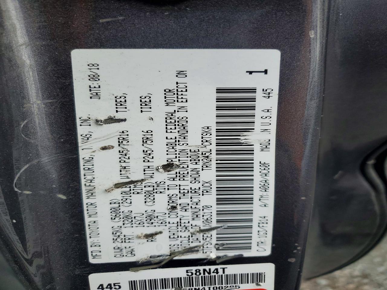 2018 Toyota Tacoma SR