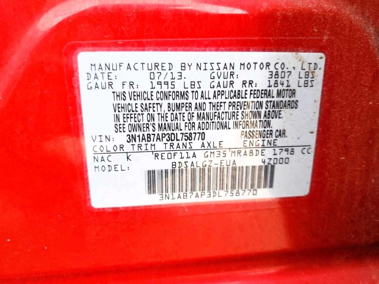 2013 Nissan Sentra s