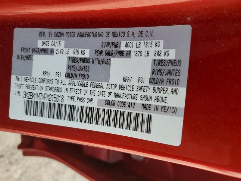 2015 Mazda 3 Grand Touring