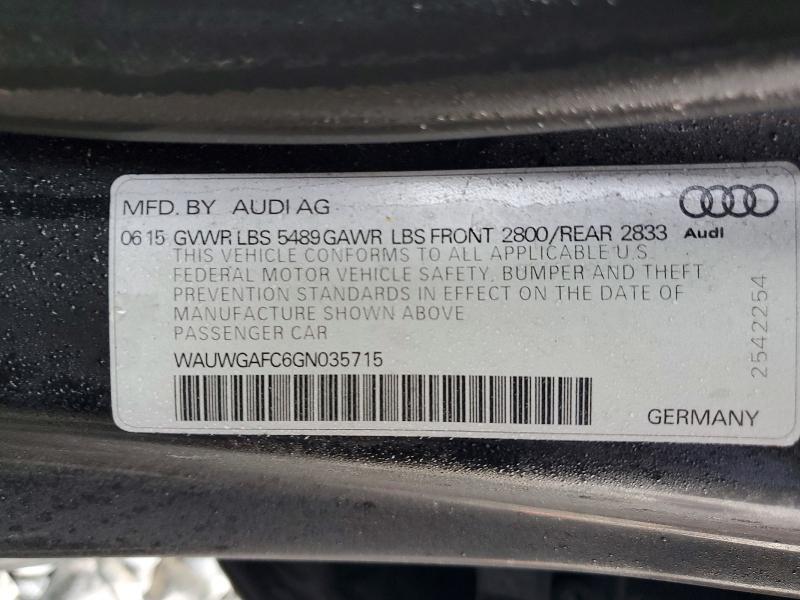 2016 Audi A7 Premium Plus