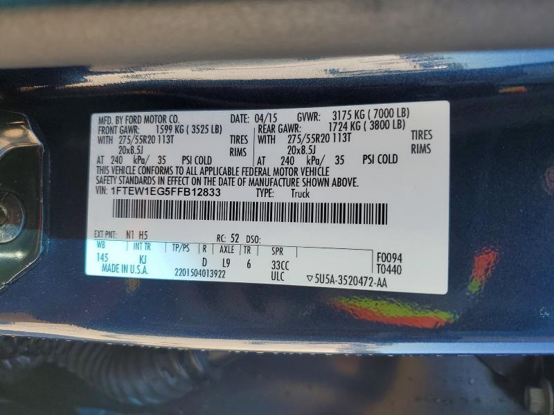 2015 Ford F150 Supercrew