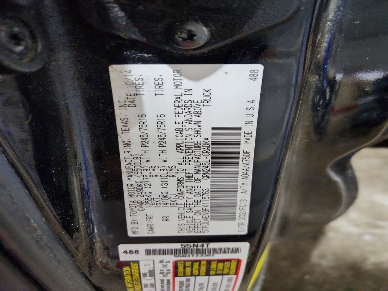 2015 Toyota Tacoma Access Cab