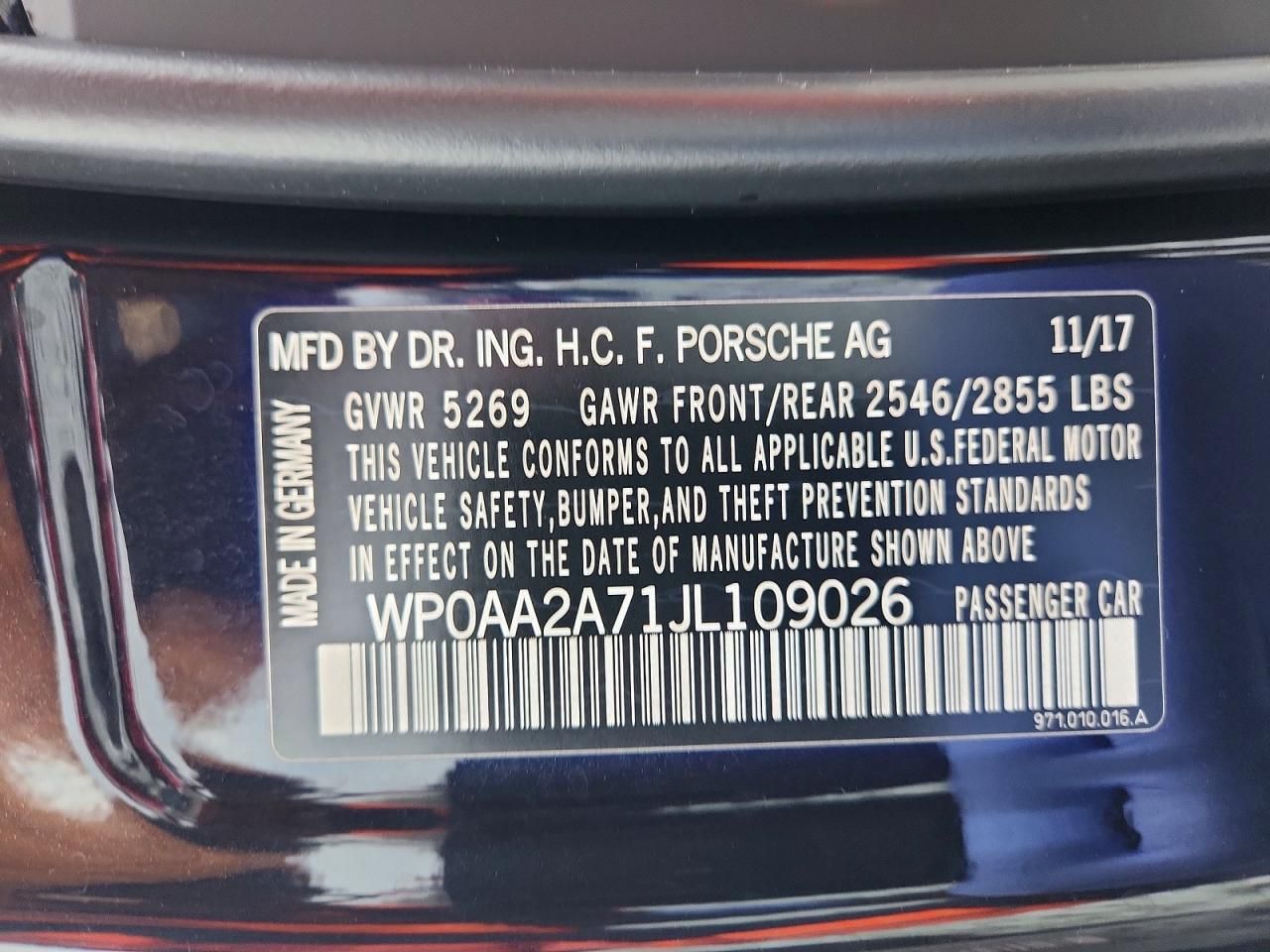 2018 Porsche Panamera 4