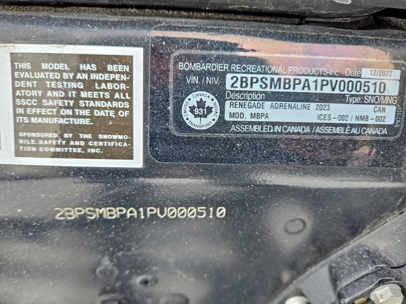 2023 Skidoo Renegade Adrena