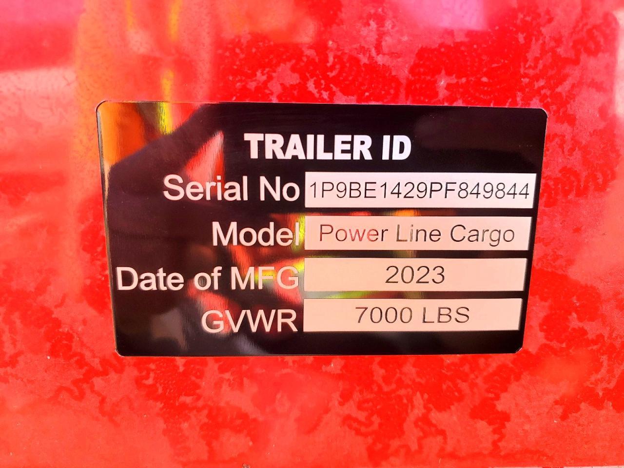2023 Powerline Enclosed C-Enclosed Cargo Trailer