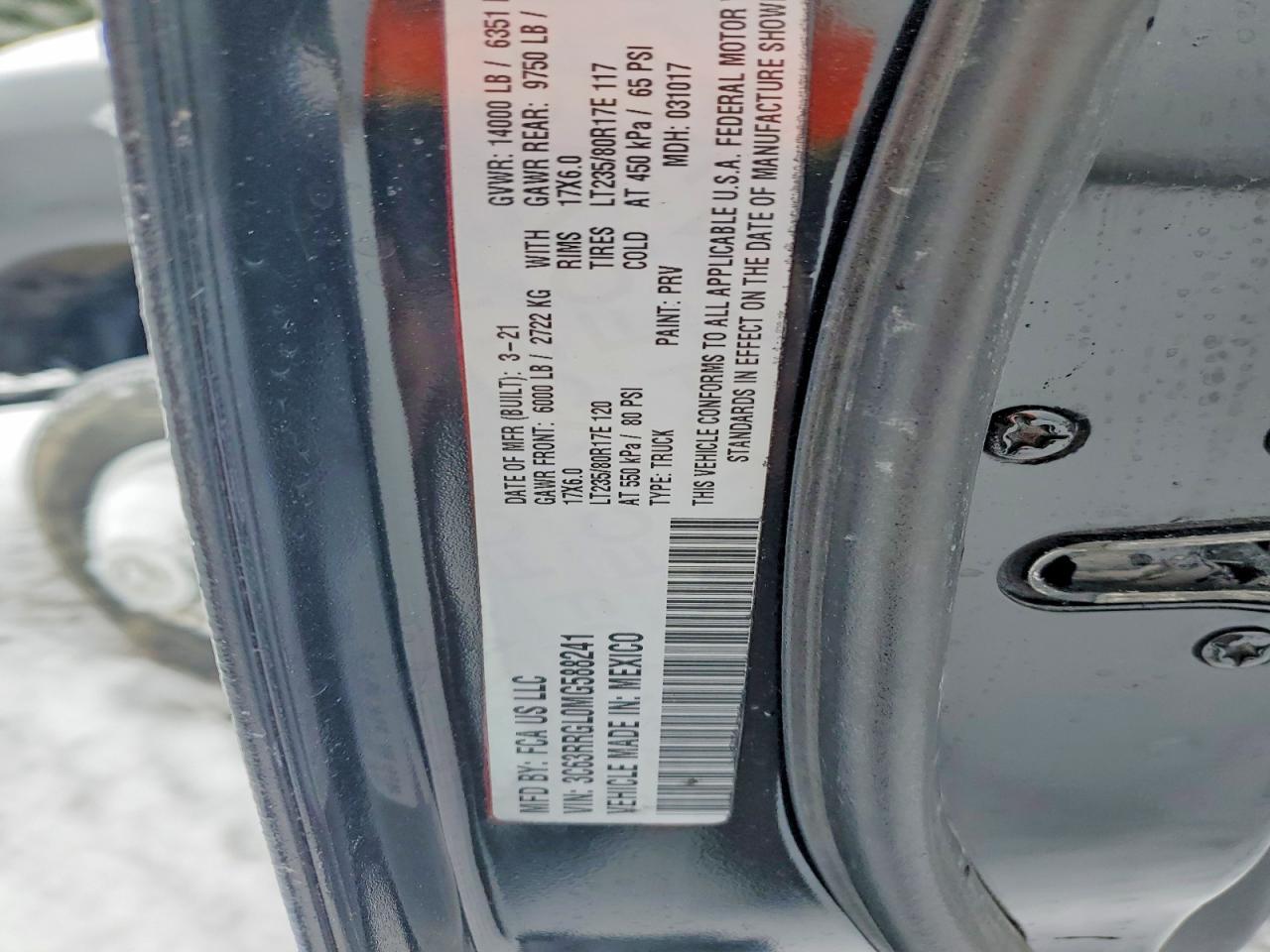 2021 Ram Trucks 3500 Tradesman