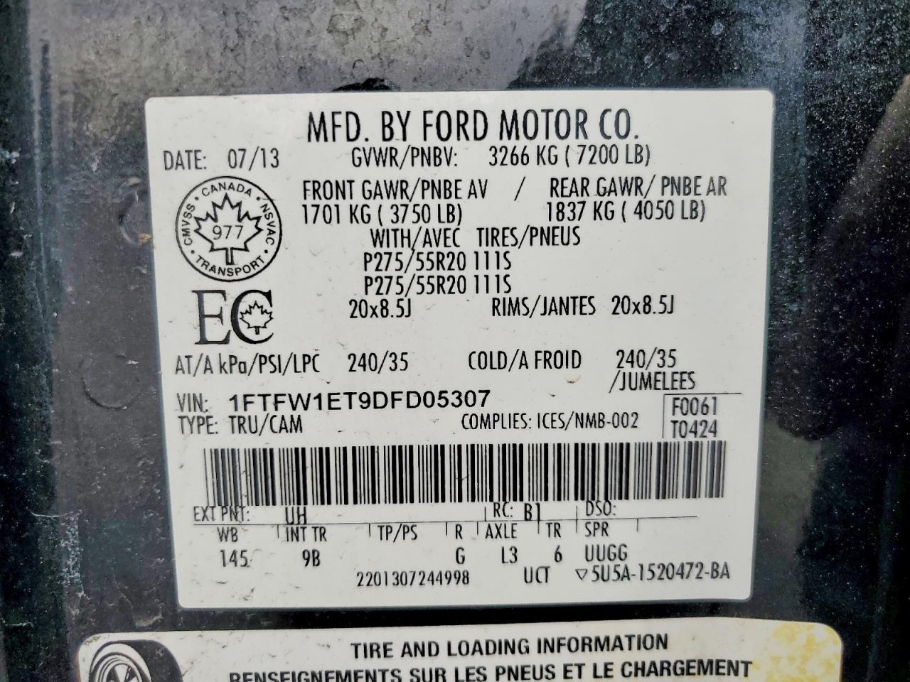 2013 Ford F150 Supercrew