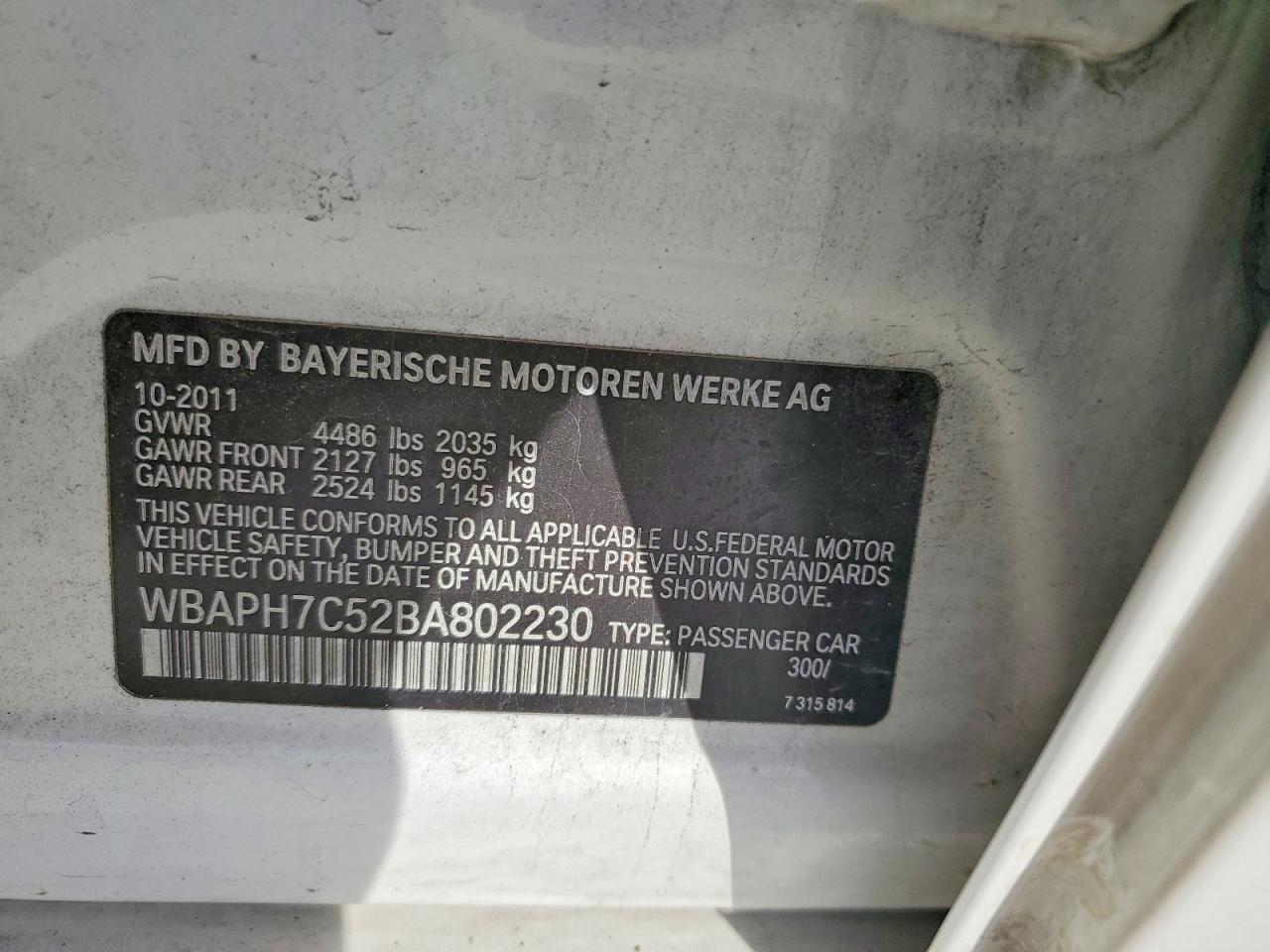 2011 BMW 328 i