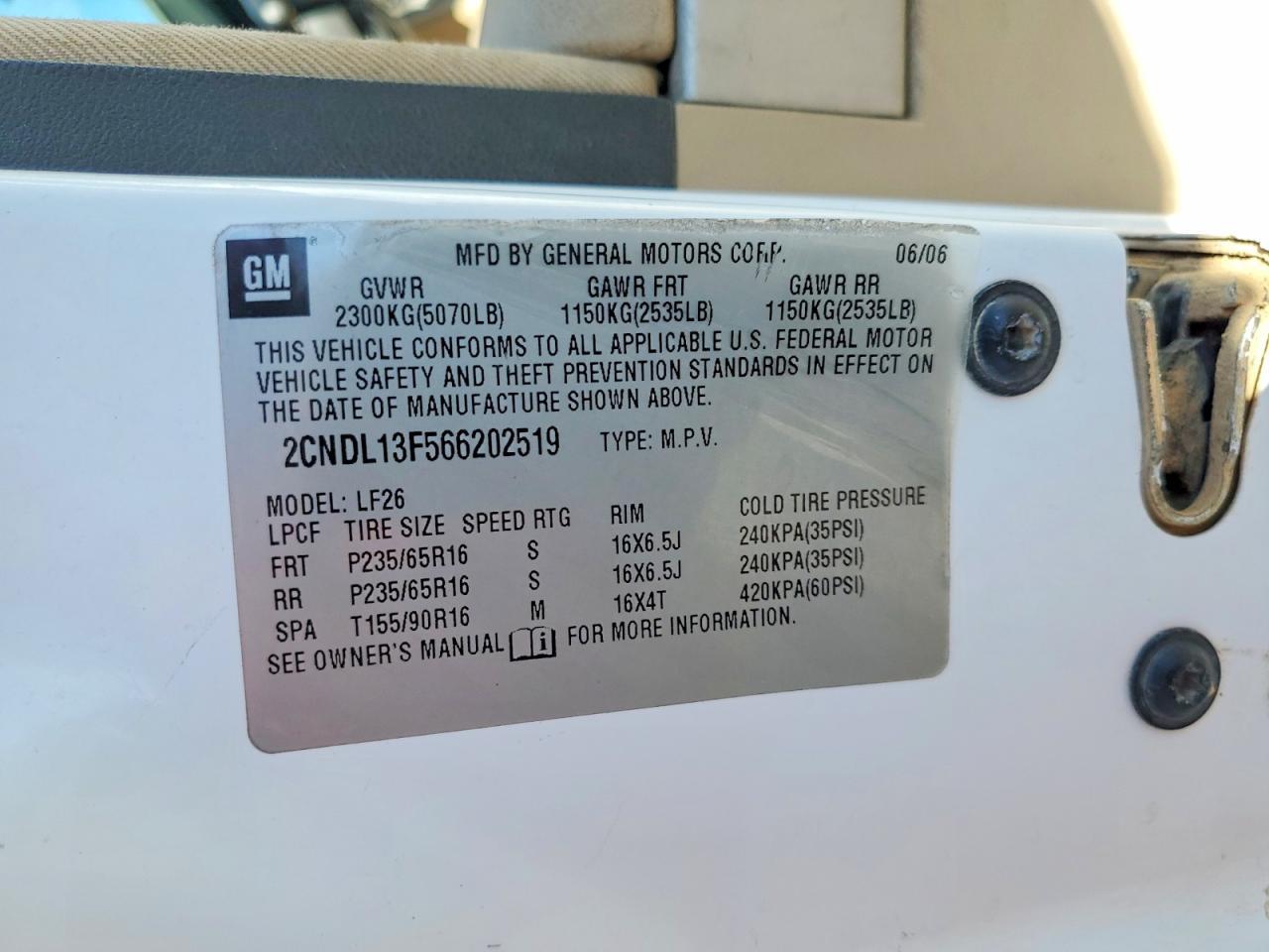 2006 Chevrolet Equinox ls