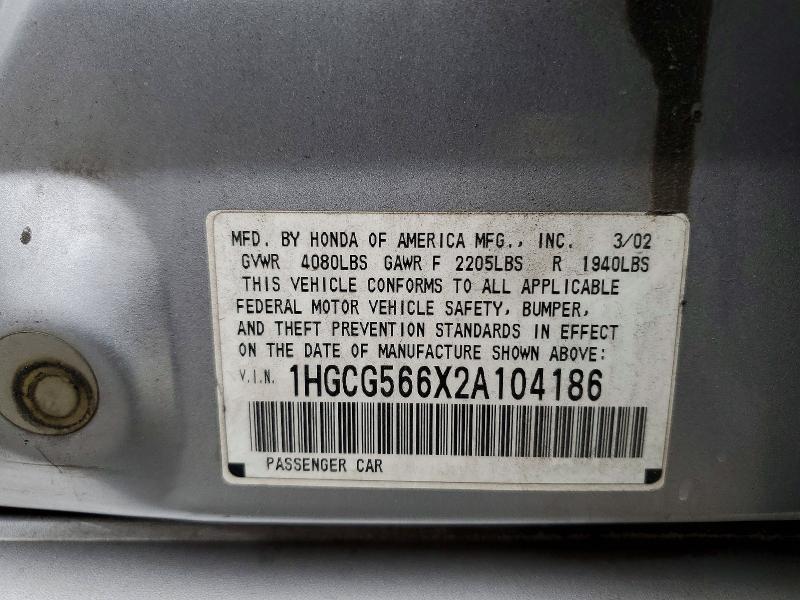 2002 Honda Accord ex