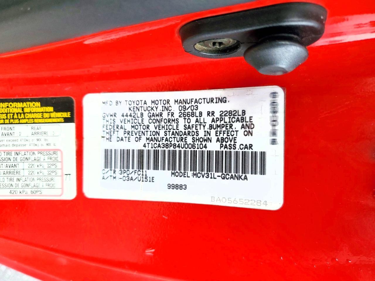 2004 Toyota Camry Solara se