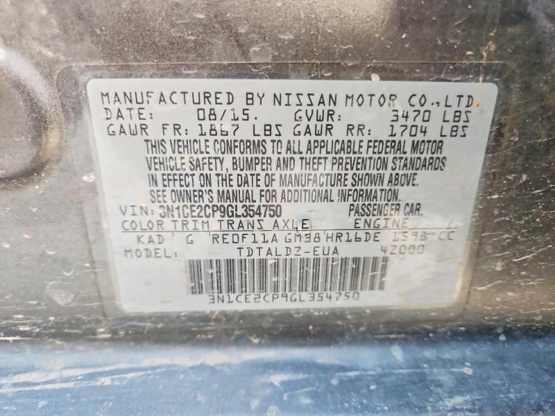 2016 Nissan Versa Note s