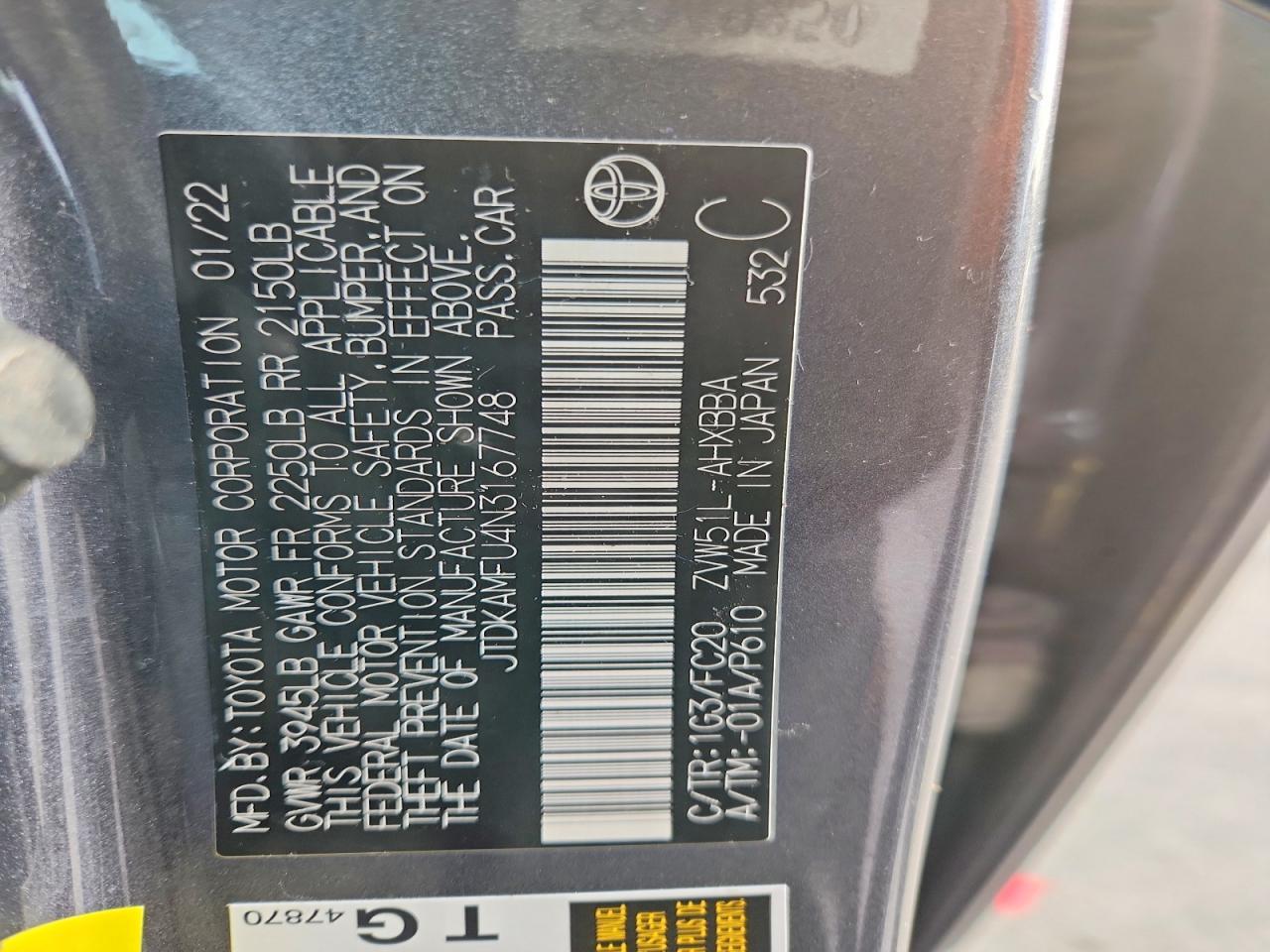 2022 Toyota Prius Night Shade