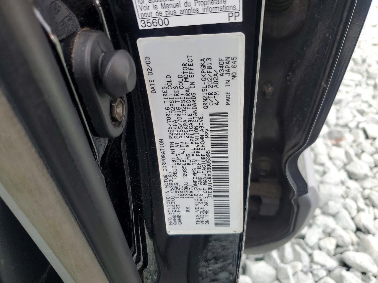 2003 Toyota 4runner