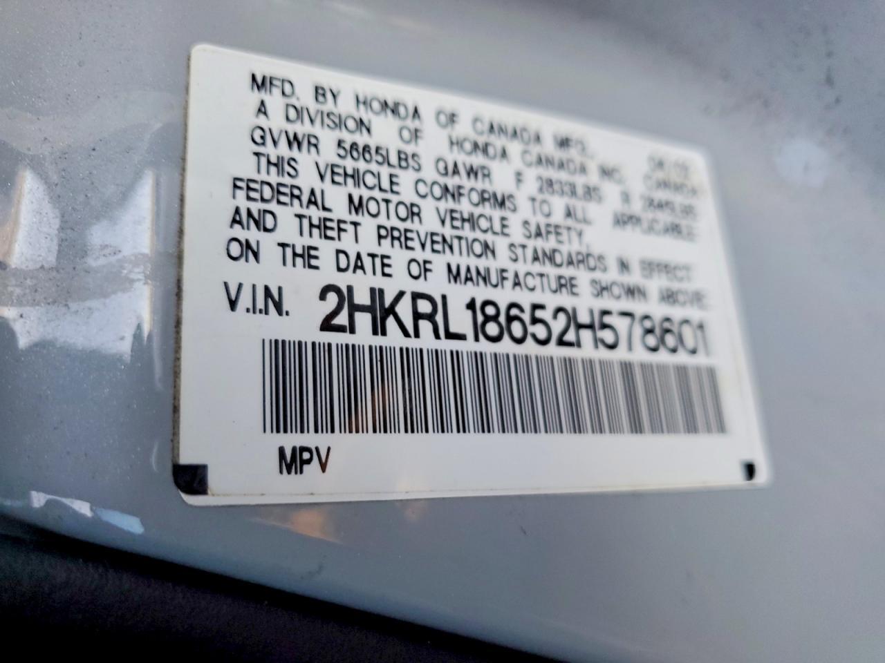 2002 Honda Odyssey ex