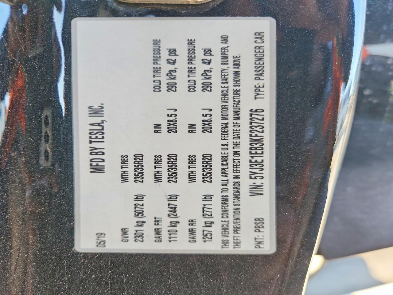 2019 Tesla Model 3
