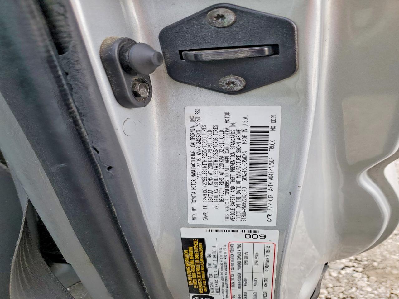 2006 Toyota Tacoma Access Cab