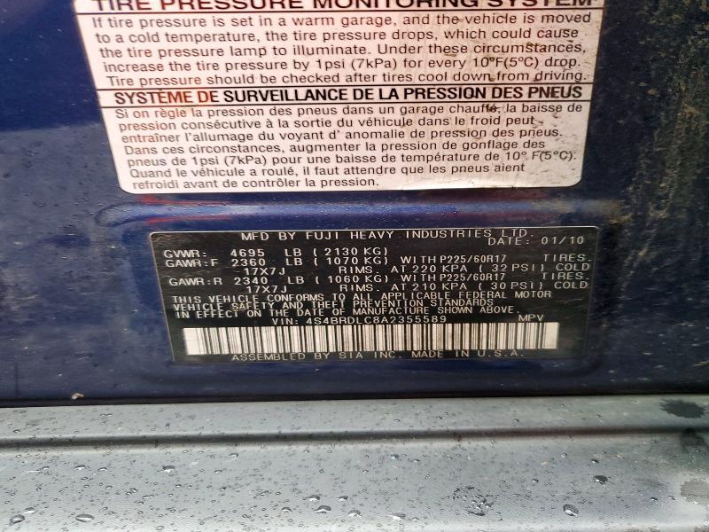 2010 Subaru Outback 3.6r Limited