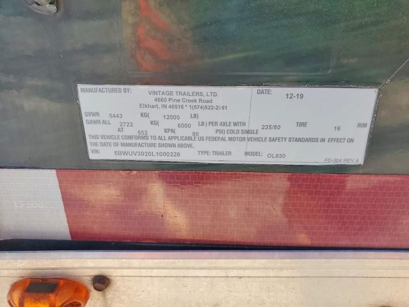 2020 Trail King Trailer