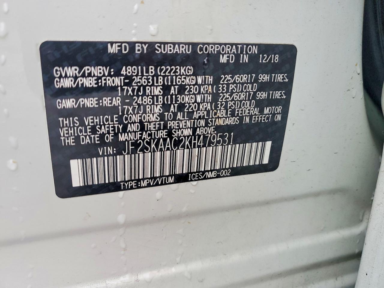 2019 Subaru Forester