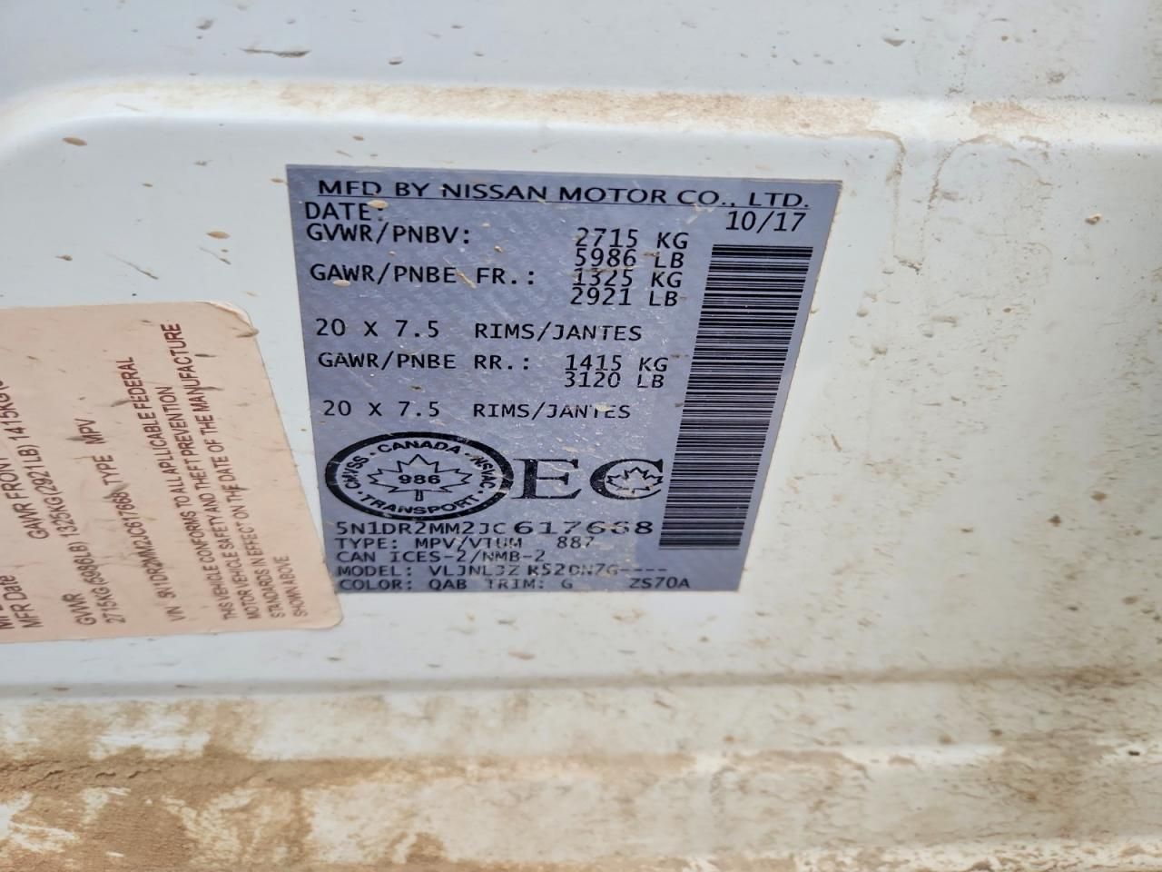 2018 Nissan Pathfinder s