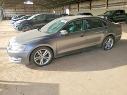Volkswagen Passat Vehiculos salvage en venta: 2013 Volkswagen Passat sel