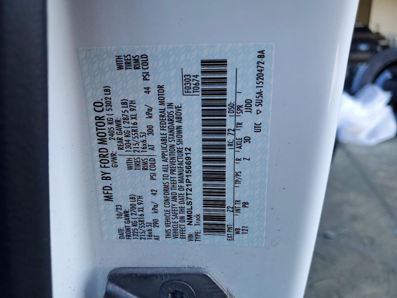 2023 Ford Transit Connect Delivery Van