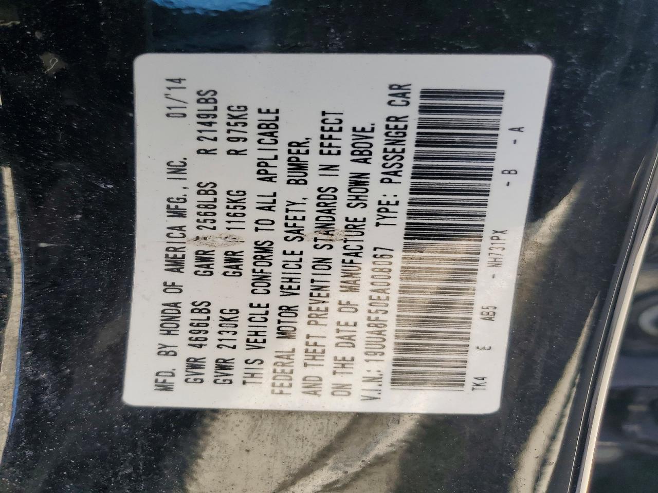 2014 Acura Tl Tech