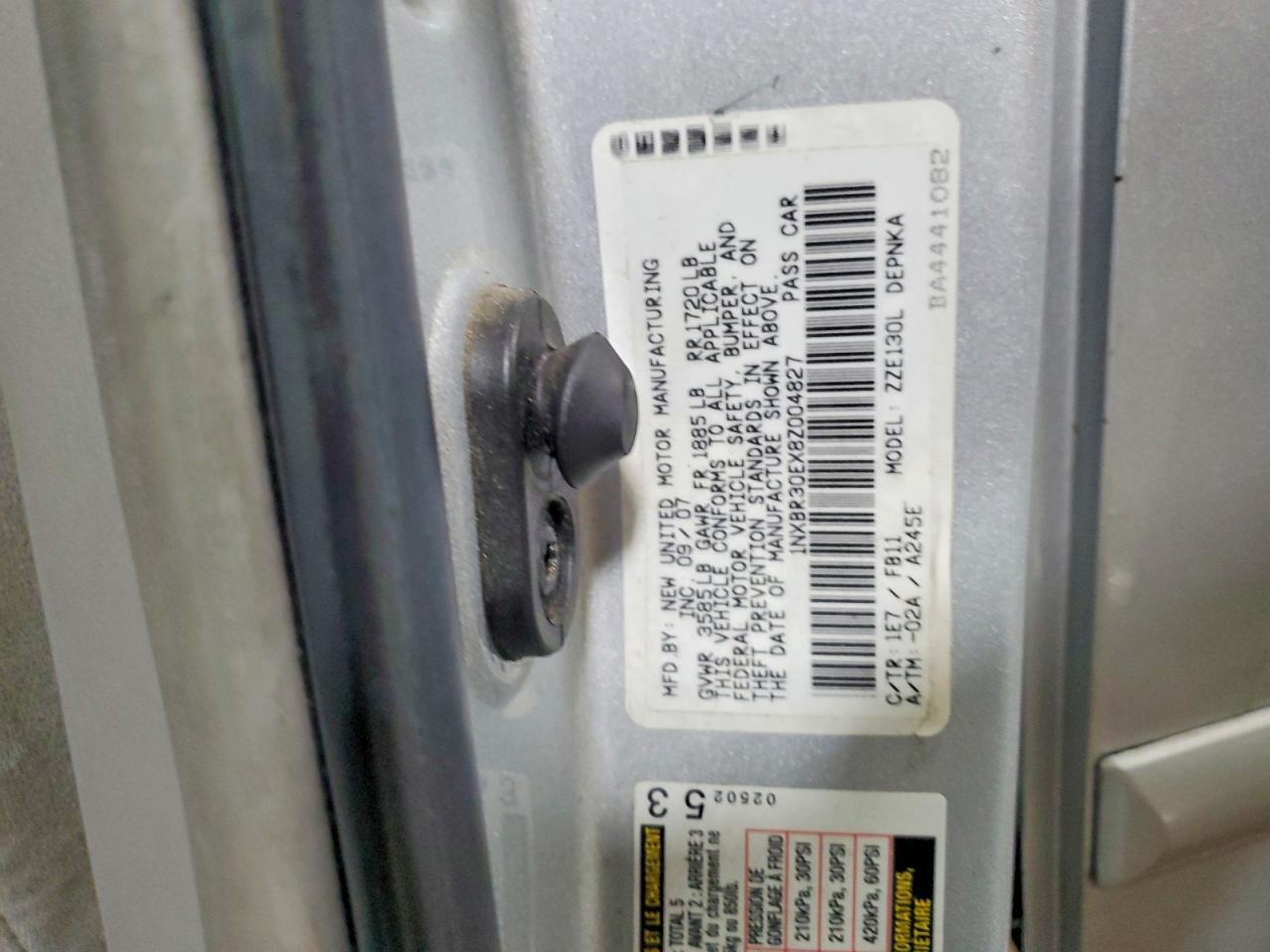2008 Toyota Corolla le